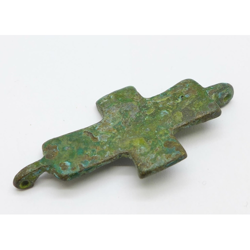 1183 - A Byzantine Medieval cross with depiction of a Saint