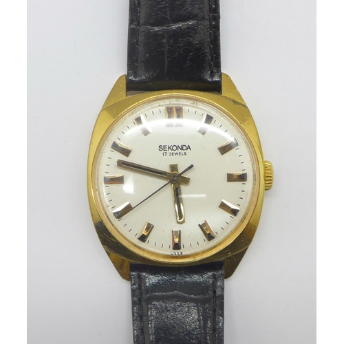 1237 - A Sekonda 17 jewels wristwatch