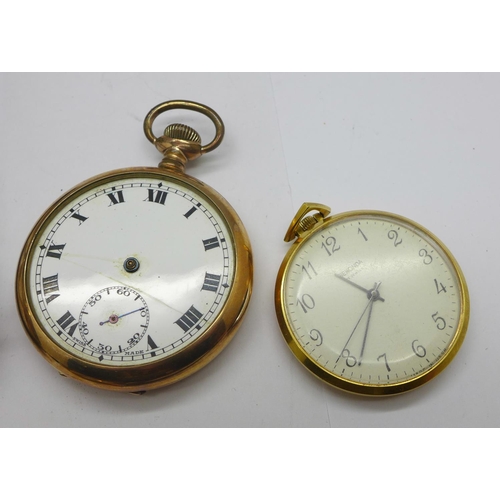 1244 - A Rado wristwatch and four other watches, pocket watch a/f