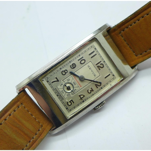 1266 - Two wristwatches; Bulova and Revue Thommen, 20mm and 19mm cases