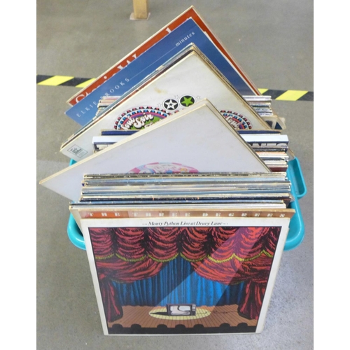 1272C - A box of LP records, Rolling Stones, Bruce Springsteen, Diana Ross, Stevie Wonder, Cat Stevens, plus... 