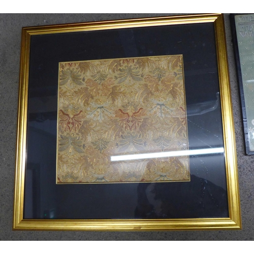 1285B - Seven Victorian needlework panels, framed **PLEASE NOTE THIS LOT IS NOT ELIGIBLE FOR POSTING AND PAC... 