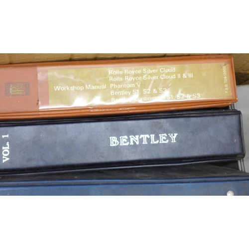 1285D - Rolls Royce and Bentley service manuals including Bentley mark VI, Silver Cloud, Silver Cloud II and... 