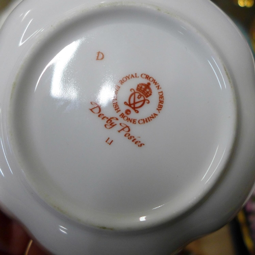 1287B - Assorted china including a Coalport red 'Sophie' figurine, a Wedgwood Clementine dish with cover, a ... 