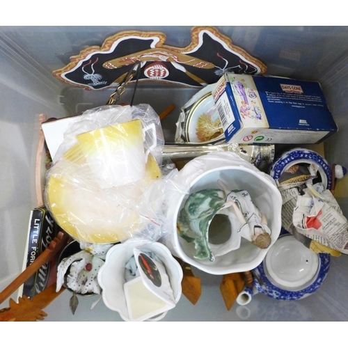 1288I - Four boxes of assorted china, glass, etc. **PLEASE NOTE THIS LOT IS NOT ELIGIBLE FOR POSTING AND PAC... 