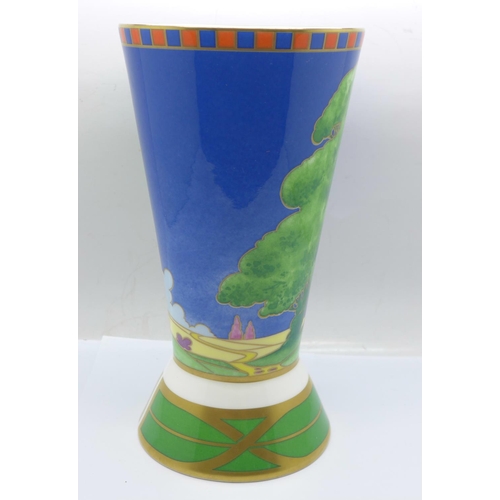 602 - A Royal Worcester Lazy Days vase, The Art Deco Collection, 2002, 20cm