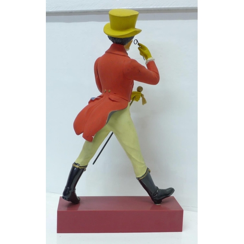 613 - A Harry E Tunnicliffe Mica Products Johnnie Walker plastic advertising figure, 40cm, (left arm a/f)