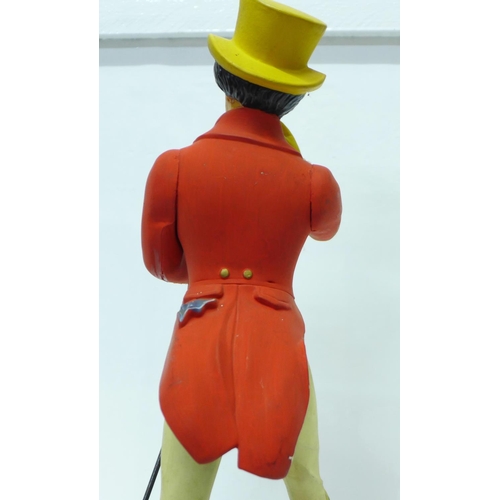 613 - A Harry E Tunnicliffe Mica Products Johnnie Walker plastic advertising figure, 40cm, (left arm a/f)