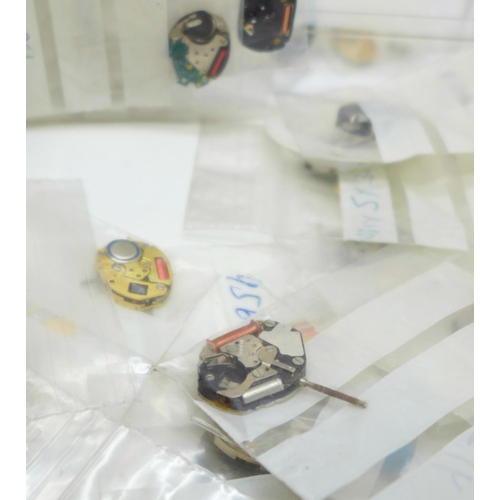 676 - Quartz watch movements including ETA and Miyota