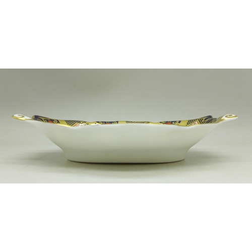 694 - A shaped Royal Crown Derby 1128 pattern dish, 13.5cm