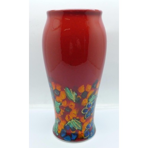 719 - An Anita Harris studio pottery Bella vase in the Easter Chick design, 15cm, signed in gold on the ba... 