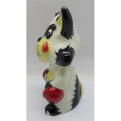 729 - A Lorna Bailey, 'Queenie the Cat' figure, 13cm, signed 'Lorna Bailey' on the base