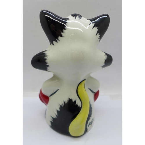 729 - A Lorna Bailey, 'Queenie the Cat' figure, 13cm, signed 'Lorna Bailey' on the base