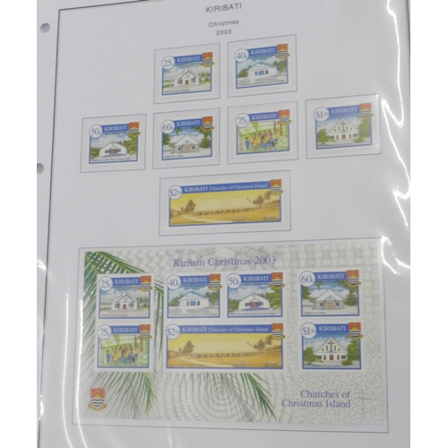 768 - Stamp collection for Kiribati, from Millenium 2000 to 2015, all unmounted mint, in Britannia album p... 