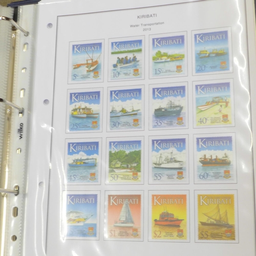 768 - Stamp collection for Kiribati, from Millenium 2000 to 2015, all unmounted mint, in Britannia album p... 