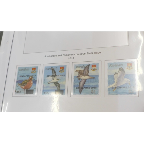 768 - Stamp collection for Kiribati, from Millenium 2000 to 2015, all unmounted mint, in Britannia album p... 