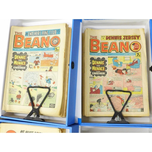 804 - Beano comics 1977-1981 (193), plus Sparky comics (38), includes Beano number 2000 (very good conditi... 