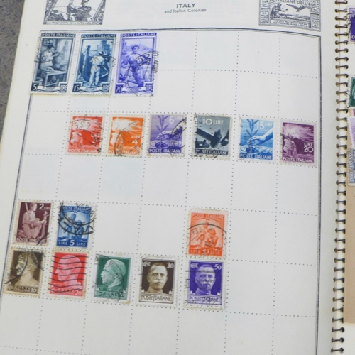 824 - A quantity of stamps in eight albums and one tin