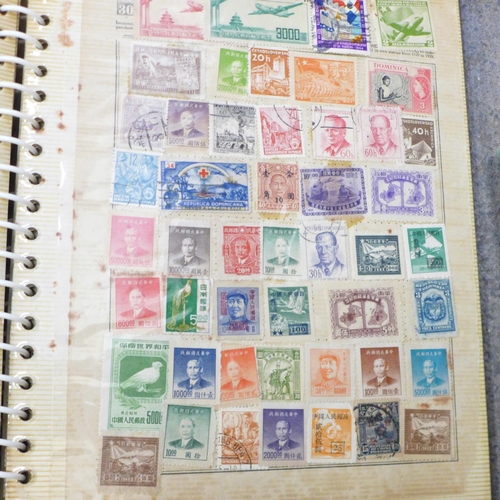 824 - A quantity of stamps in eight albums and one tin