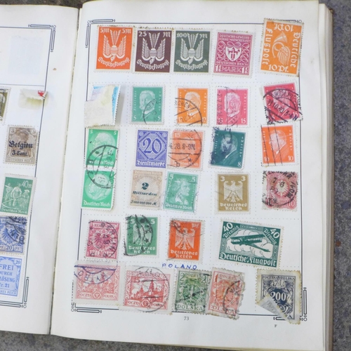 824 - A quantity of stamps in eight albums and one tin