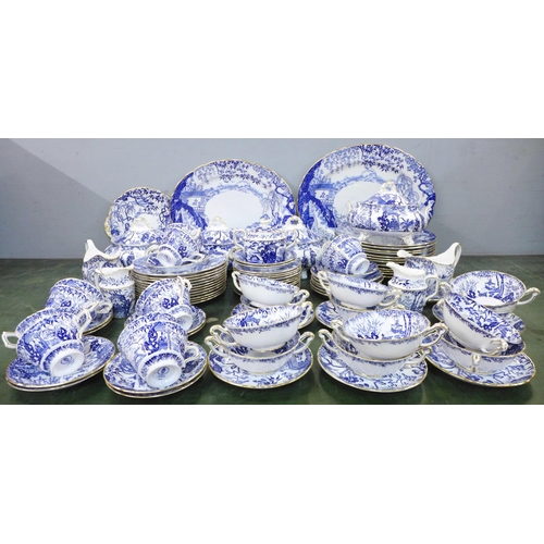 880 - A large collection of Royal Crown Derby Mikado pattern tea and dinnerwares, twelve setting with four... 