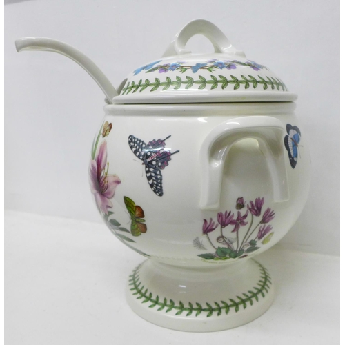 888 - A Portmeirion Botanic Garden lidded tureen and ladle