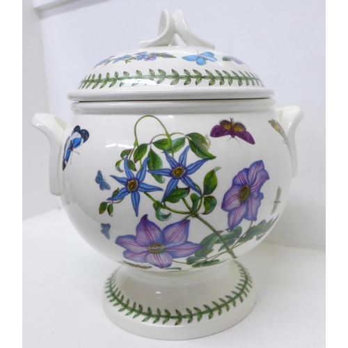 888 - A Portmeirion Botanic Garden lidded tureen and ladle