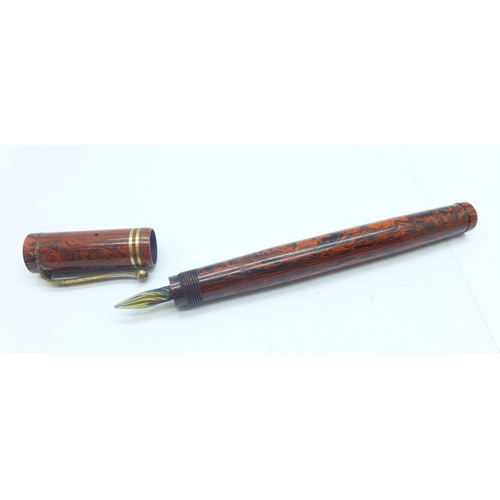 951 - A Kalor Bakelite cased glass nib dip pen