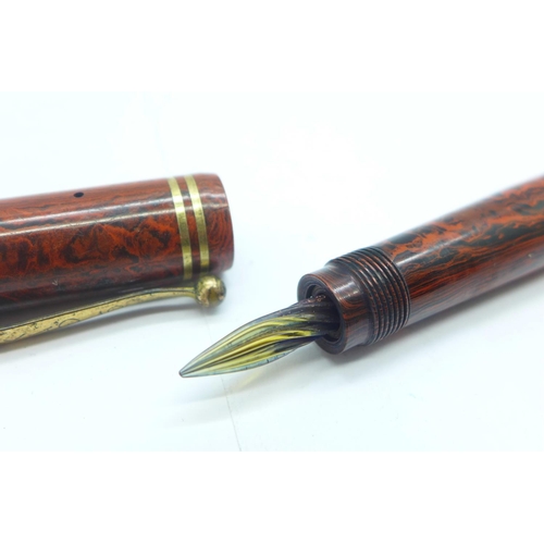 951 - A Kalor Bakelite cased glass nib dip pen