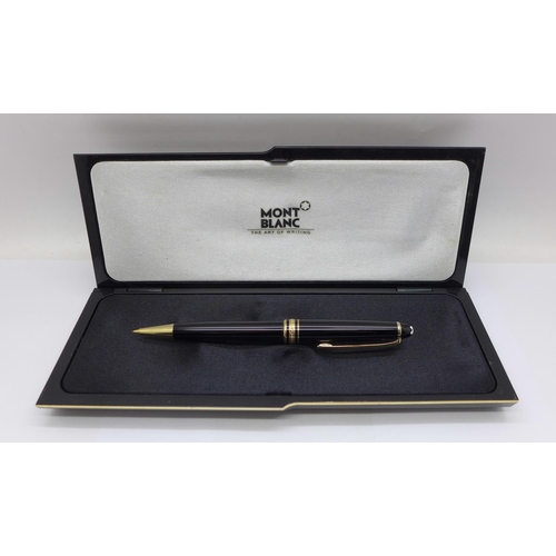 968 - A Montblanc-Meisterstuck pencil, EH2330438, with case and outer box