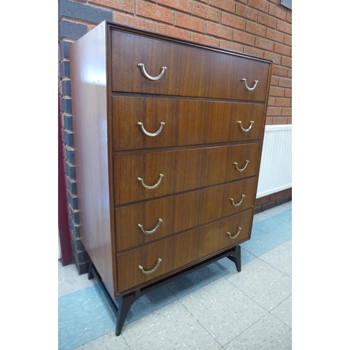 129 - An afromosia chest of drawers