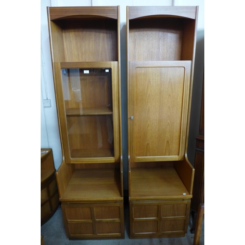 138 - Two Nathan teak freestanding wall cabinets