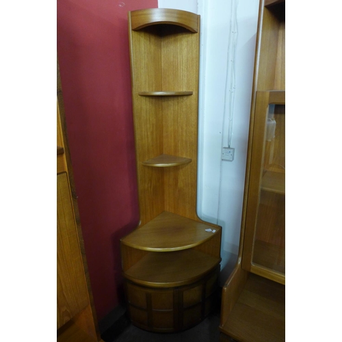 139 - Two Nathan teak corner cabinets