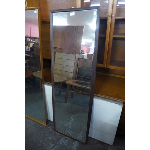 142 - A teak mirror