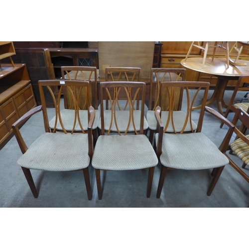 155 - A set of six G-Plan Fresco teak dining chairs