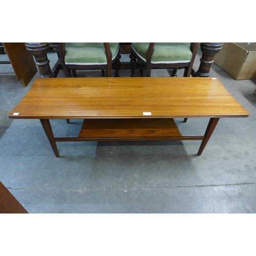 178 - A teak coffee table with concave ends by Richard Hornby