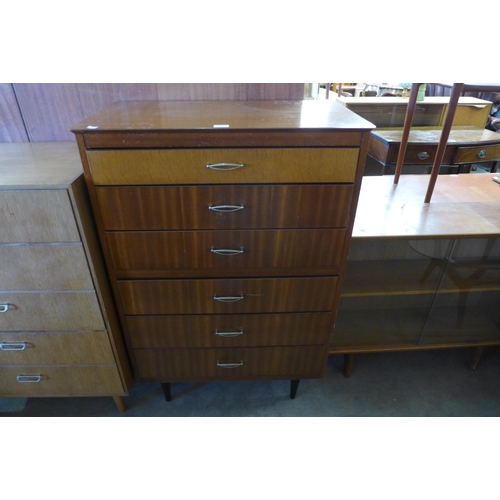 202 - A Lebus teak chest of drawers