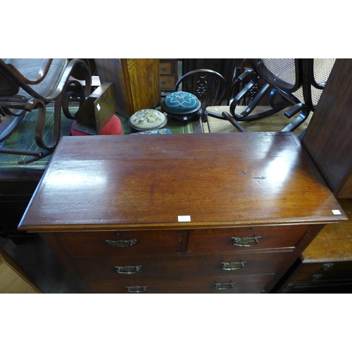 210 - A Victorian walnut chest of drawers