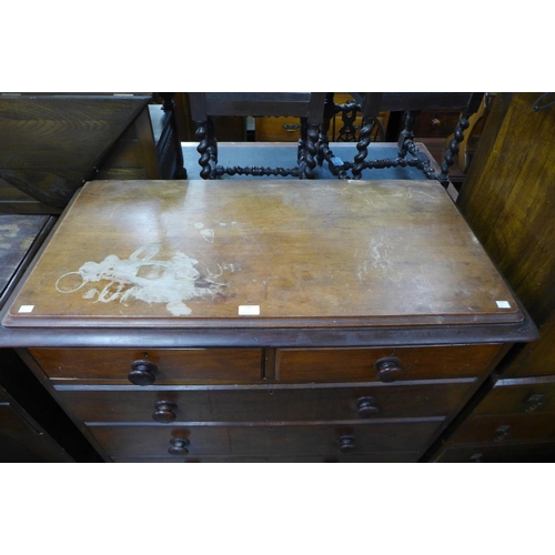 234 - A Victorian mahogany chest of drawers