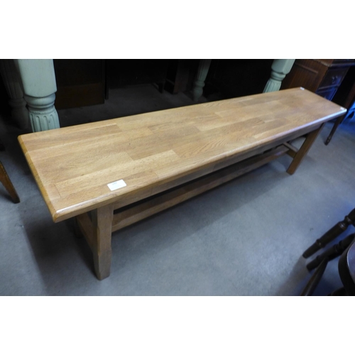 284 - An oak bench