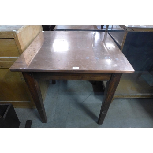 350 - A copper topped pub table