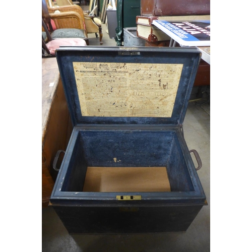 450a - A Milner & Son fire resisting deed box, circa 1880