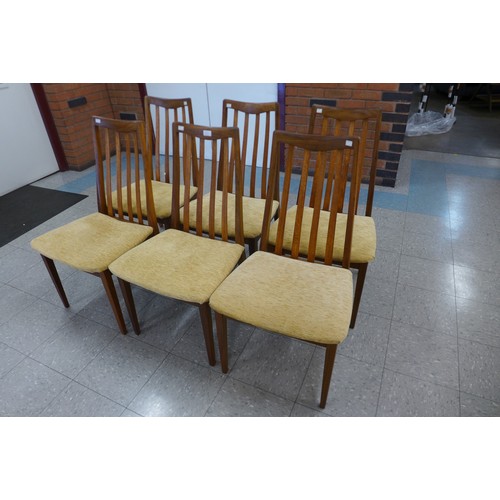 135a - A set of six G Plan Fresco teak dining chairs