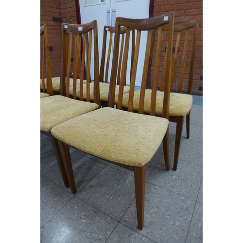 135a - A set of six G Plan Fresco teak dining chairs