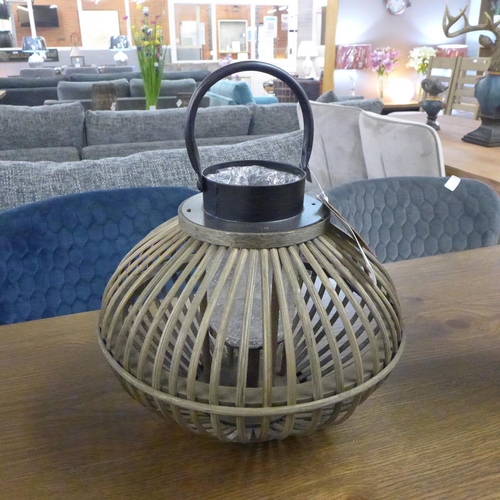 1508 - A brown bamboo style lantern (2109411)   #