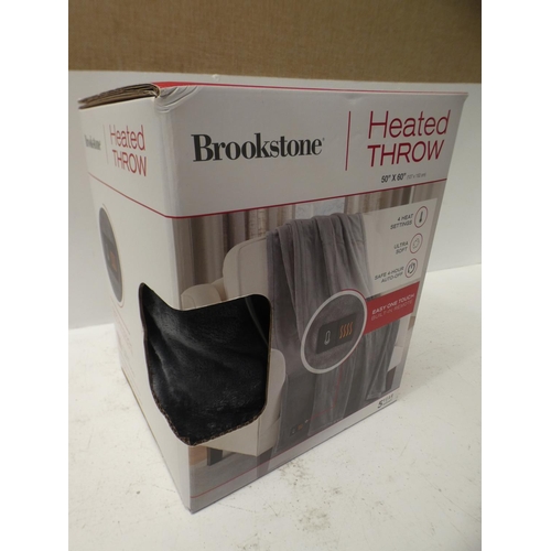 3072 - Brookstone Heated Throw (50cm x 60cm) (219-115) * This lot is subject to VAT