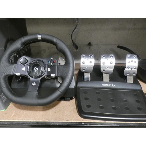 3080 - Logitech Xbox G920 Driving Force Steering Wheel, RRP £139.99 + VAT (219-106) * This lot is subject t... 