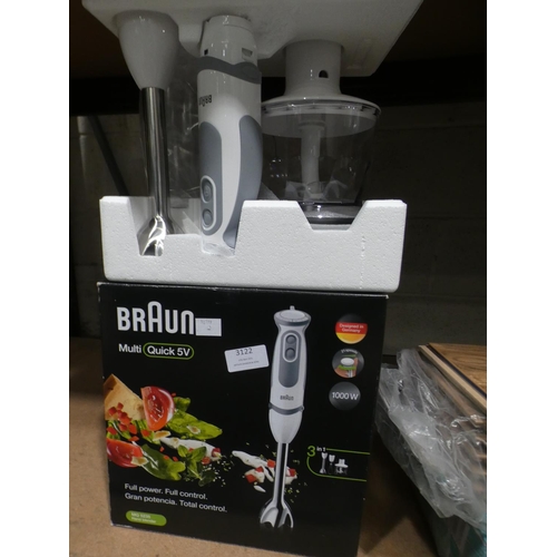 3122 - Braun Multi-Quick 5v Hand Blender (219-127) * This lot is subject to VAT