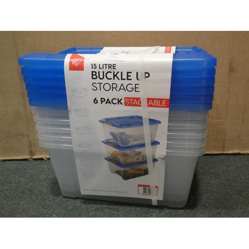 3180 - Iris 15l Storage Boxes (219-208) * This lot is subject to VAT