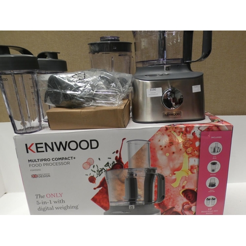 3190 - Kenwood Multipro Food Processor - With Accessories, RRP £99.99 + VAT (219-233) * This lot is subject... 